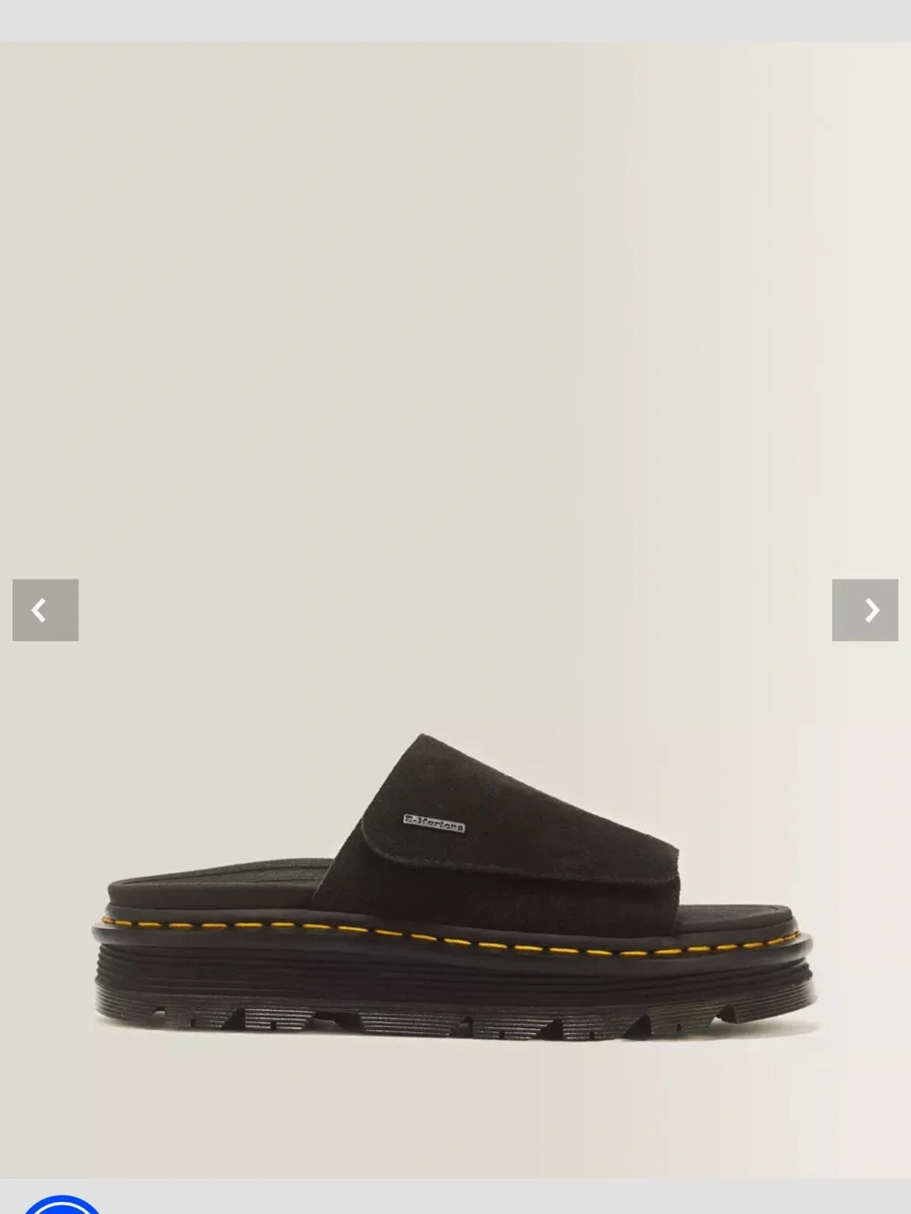 Dr. Martens Zebzag Suede Platform Slide